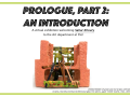 Announcement flyer for Prologue II: An Introduction exhbition