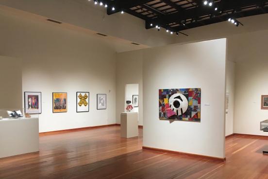 interior of art gallery