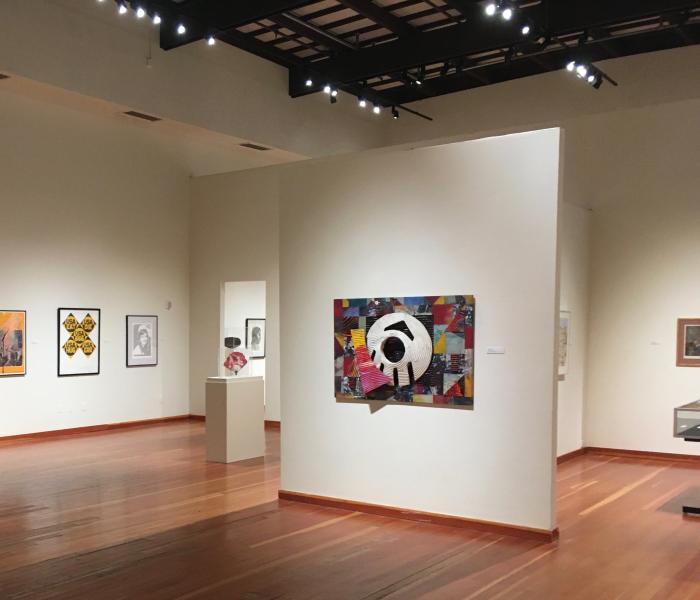 interior of art gallery