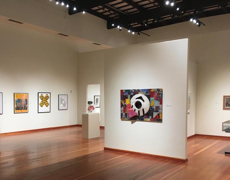 interior of art gallery