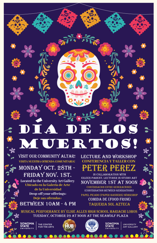 Dia De Los Muertos_Sonoma State Poster_LOBOS