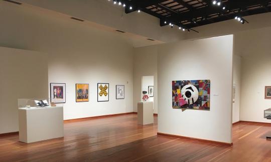 Picturing Philanthropy: Selections from the SSU Art Collection interior of art gallery